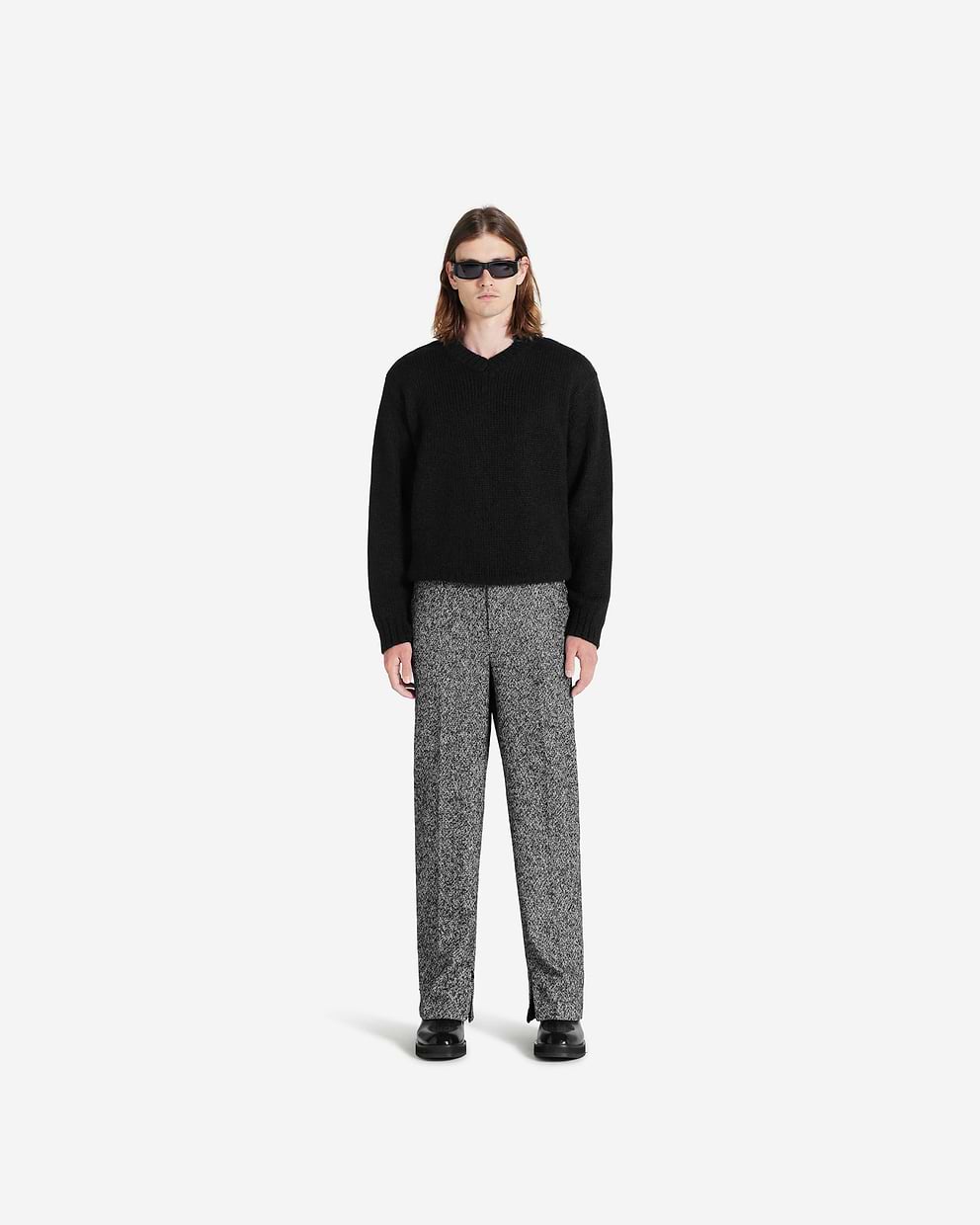 Wide Tailored Pant - Marble